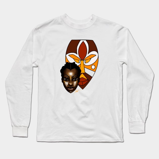 Binta no.3 Long Sleeve T-Shirt by Timzartwork